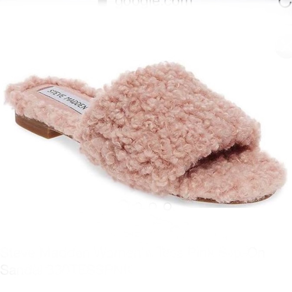 Steve madden Women’s Tess Pink slip on slides